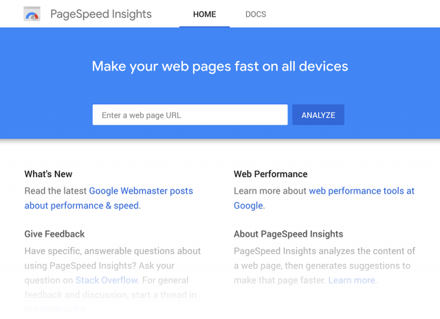 PageSpeed Insights Google