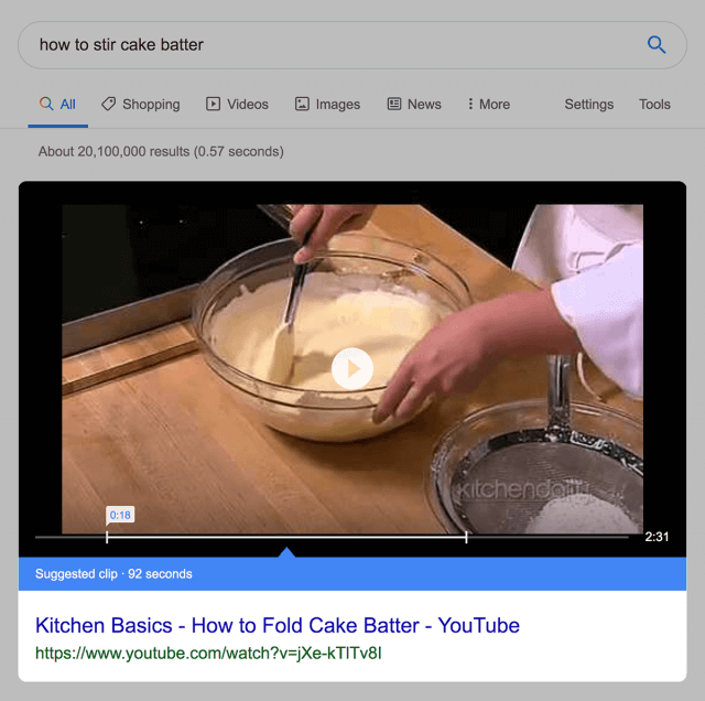 Featured Snippet ویدیویی