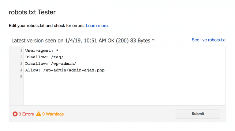 تست robots.txt