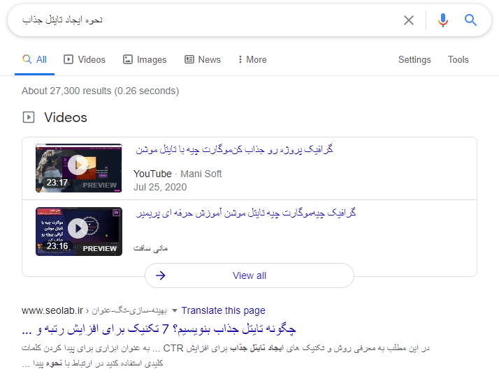 رقابت کم با کلمات کلیدی long tail