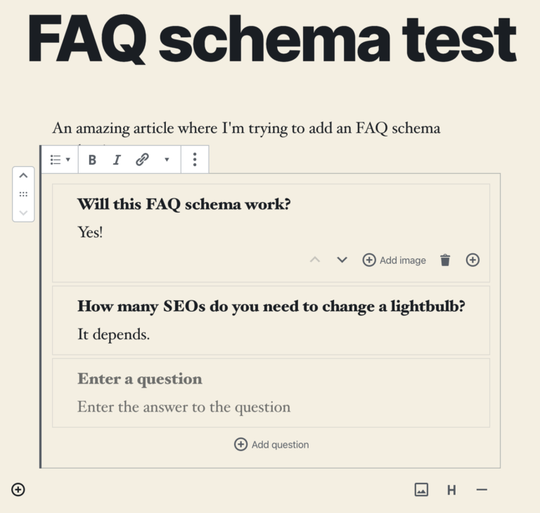 Yoast FAQ